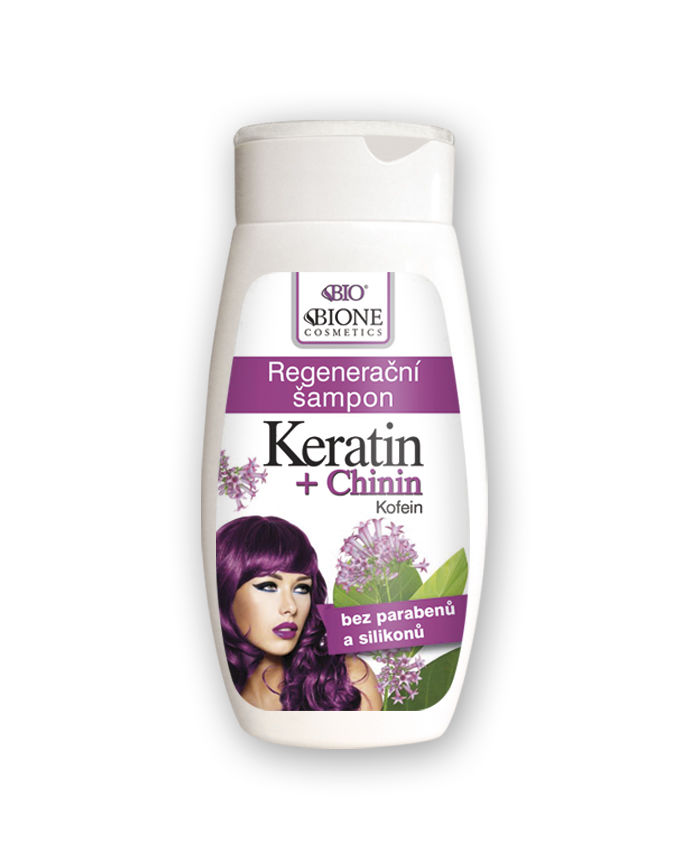 BC BIO Keratin +Chinin Kofeín Regeneračný šampón 260ml