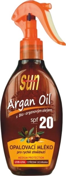 SUN Argan oil opaľovacie mlieko s arganovým olejom SPF 20