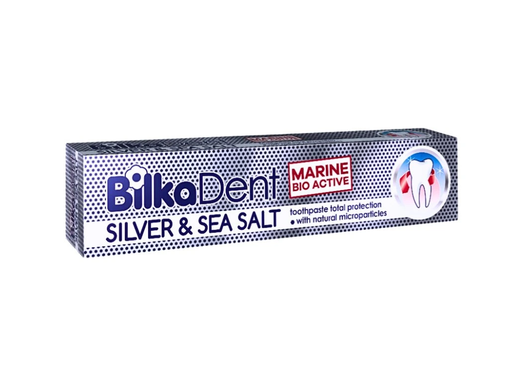 Zubná pasta s koloidným striebrom a morskou soľou Bilka Dent, 75ml