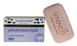 VIVAPHARM Kozie prírodné mydlo na ruky tuhé