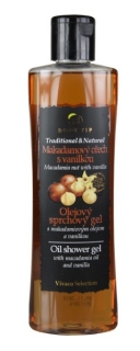 BODY TIP Olejový sprchový gél Makadamový orech s vanilkou