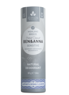 Sensitive Prírodný dezodorant v papierovej tube BEN&ANNA, 60g – Highland Breeze