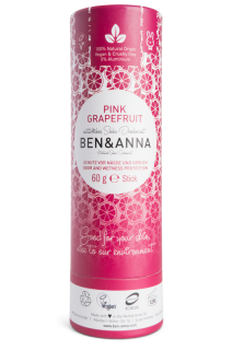 Prírodný dezodorant v papierovej tube BEN&ANNA, 60g – Pink Grapefruit